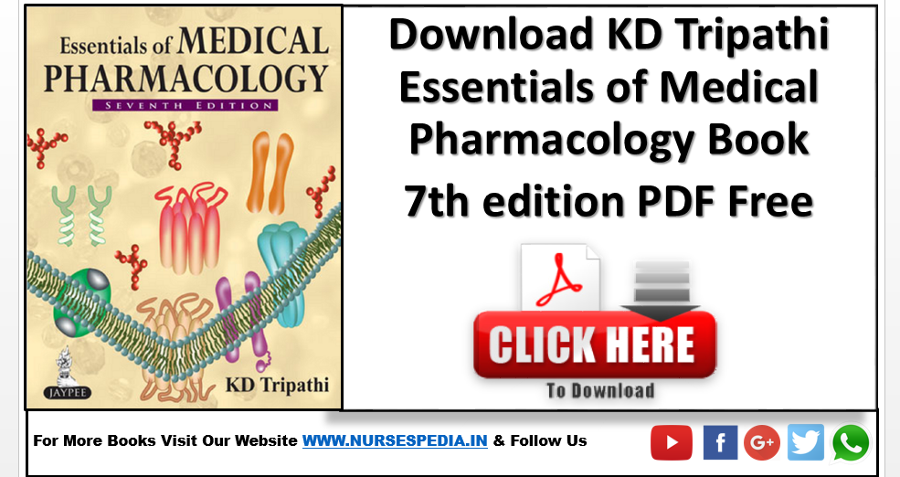 Kd tripathi pharmacology pdf free download pdf
